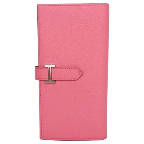 Lovely Hermès Bearn Wallet Rose Confetti Pink Leather Phw